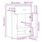 vidaXL Servírovacia skriňa so zásuvkou s poličkou s úložiskom s dverami dub artisan 79 x 38 x 80 cm – Obrázok 11