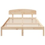 vidaXL Rám postele s čelom 160x200 cm Solid Wood Pine – Obrázok 5