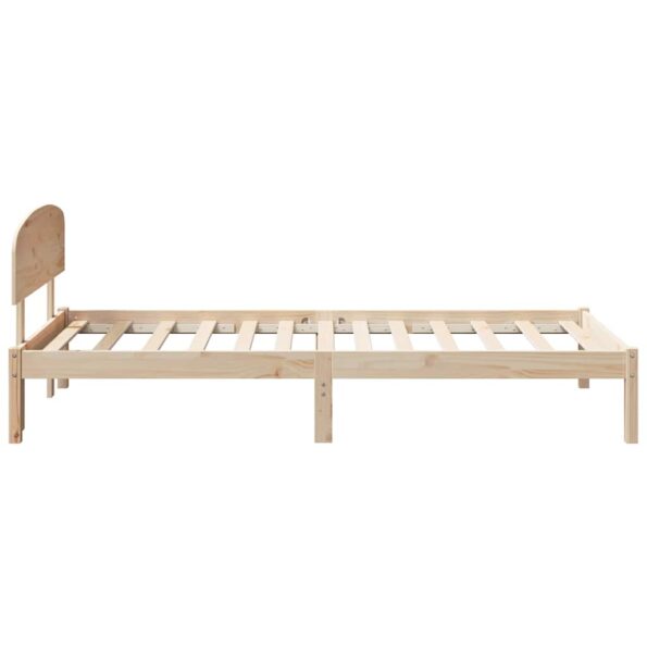 vidaXL Rám postele Prírodná 90 x 190 cm Masívne borovicové drevo – Obrázok 6