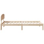 vidaXL Rám postele s hlavovým čelom 75x190 cm Masívne drevo Borovica – Obrázok 6