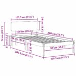 vidaXL Rám postele s čelníkom Biela 100x200 cm Masívne borovicové drevo – Obrázok 11