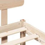 vidaXL Rám postele s čelom 90x190 cm Masívne borovicové drevo – Obrázok 7