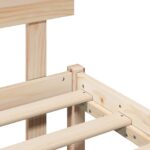 vidaXL Rám postele s čelom 140x200 cm Masívne borovicové drevo – Obrázok 9