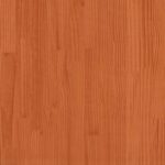 vidaXL rám postele Voskovaný hnedý Drevo 120 x 200 cm Hnedý rám postele – Obrázok 9