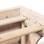 vidaXL Posteľový rám Prírodný Solídne borovicové drevo 140 x 200 cm – Obrázok 8