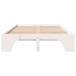 vidaXL Rám postele Biela 120 x 200 cm Masívne borovicové drevo – Obrázok 5