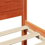 vidaXL Rám postele Voskovaná hnedá Masívne borovicové drevo 180 x 200 cm – Obrázok 8