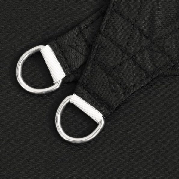 vidaXL Tieniaca plachta oxfordská látka obdĺžniková 5x7 m čierna – Obrázok 6