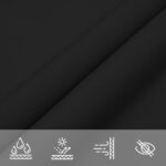 vidaXL Tieniaca plachta oxfordská látka obdĺžniková 5x7 m čierna – Obrázok 8