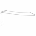 Markíza Manuálny Biela 3,5 x 2,5 m Kov – Obrázok 5