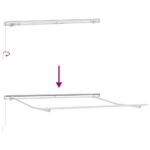 Markíza Manuálny Biela 3,5 x 2,5 m Kov – Obrázok 9