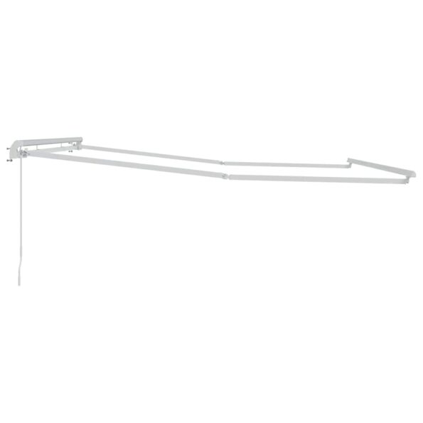 Markíza Manuálny Biela 5 x 3 m Kov – Obrázok 5