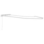 Markíza Manuálny Biela 6 x 3 m Kov – Obrázok 5