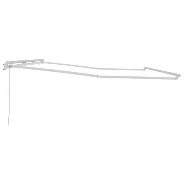 Markíza Manuálny Biela 6 x 3 m Kov – Obrázok 5