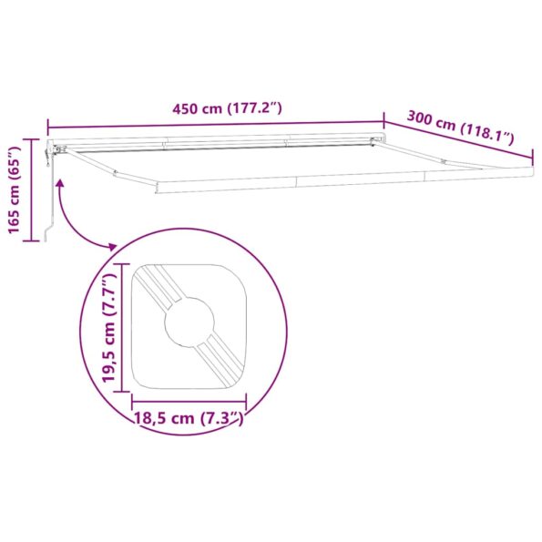 Markíza Biela 4,5 × 3 m Kov – Obrázok 10