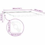 Markíza Antracit 3 x 2,5 m Kov – Obrázok 10