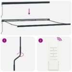 Markíza Antracit 4 × 3 m Kov – Obrázok 8