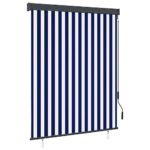 vidaXL Vonkajšia zatemňovacia roleta 140x250 cm modrá a biela