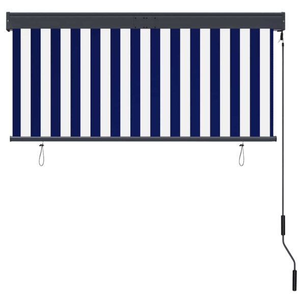 vidaXL Vonkajšia zatemňovacia roleta 140x250 cm modrá a biela – Obrázok 4