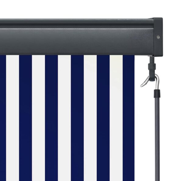 vidaXL Vonkajšia zatemňovacia roleta 140x250 cm modrá a biela – Obrázok 7