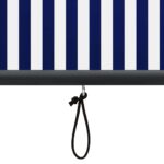 vidaXL Vonkajšia zatemňovacia roleta 140x250 cm modrá a biela – Obrázok 8