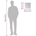 vidaXL LED kúpeľňové zrkadlo 30x30 cm – Obrázok 10