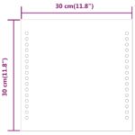 vidaXL LED kúpeľňové zrkadlo 30x30 cm – Obrázok 9
