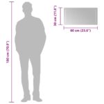 vidaXL LED kúpeľňové zrkadlo 60x30 cm – Obrázok 10