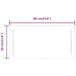 vidaXL LED kúpeľňové zrkadlo 60x30 cm – Obrázok 9