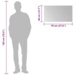 vidaXL LED kúpeľňové zrkadlo 70x40 cm – Obrázok 10