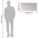 vidaXL LED kúpeľňové zrkadlo 80x40 cm – Obrázok 10