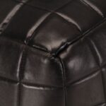 vidaXL Taburetka čierna 40x40x40 cm pravá kozia koža – Obrázok 4