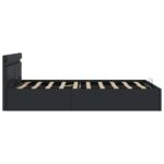 vidaXL Hydraulický posteľný rám+úložný priestor, LED, 140x200 cm – Obrázok 7