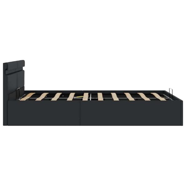 vidaXL Hydraulický posteľný rám+úložný priestor, LED, 140x200 cm – Obrázok 7