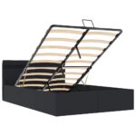 vidaXL Hydraulický posteľný rám+úložný priestor, LED, 140x200 cm – Obrázok 9