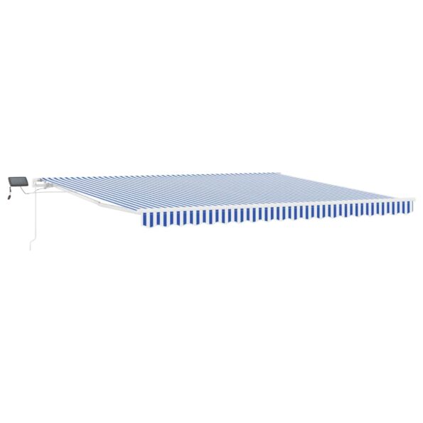 vidaXL Zatemniteľná markíza Modrá a biela 500 × 300 cm – Obrázok 2