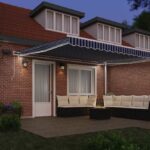 vidaXL Zatemniteľná markíza Modrá a biela 500 × 300 cm – Obrázok 3