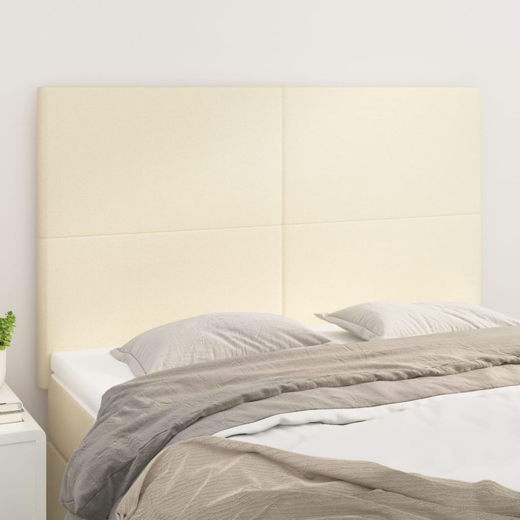 3116144_1.jpg vidaXL Čelo postele krémové 144x5x118/128 cm umelá koža – Obrázok 1