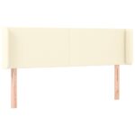 vidaXL Čelo postele krémové 147x16x78/88 cm umelá koža – Obrázok 3