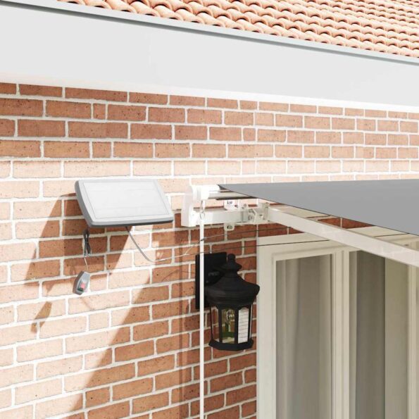 Markíza Manuálny Biela 5 x 3 m Kov – Obrázok 4