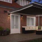 Markíza s Manuálny Biela 5 × 3,5 m Kov – Obrázok 3