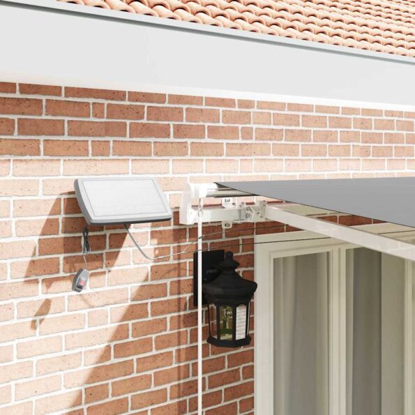 Markíza s Manuálny Biela 5 × 3,5 m Kov – Obrázok 12