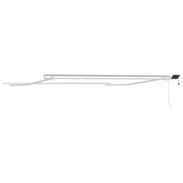 Markíza s Manuálny Biela 5 × 3,5 m Kov – Obrázok 6