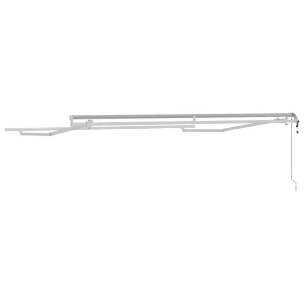 Markíza Manuálny Biela 3 x 2,5 m Kov – Obrázok 6