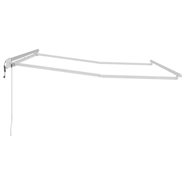 Markíza Manuálny Biela 3,5 x 2,5 m Kov – Obrázok 5