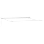 Markíza Manuálny Biela 4,5 × 3 m Kov – Obrázok 2