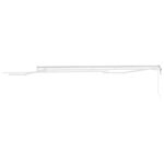 Markíza Manuálny Biela 4,5 × 3 m Kov – Obrázok 6