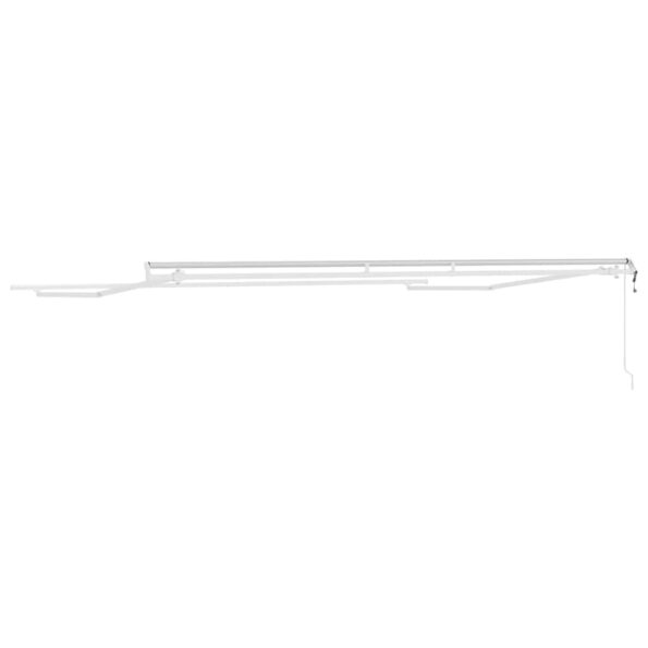 Markíza Manuálny Biela 4,5 × 3 m Kov – Obrázok 6