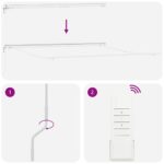 Markíza Manuálny Biela 5 × 3,5 m Kov – Obrázok 8