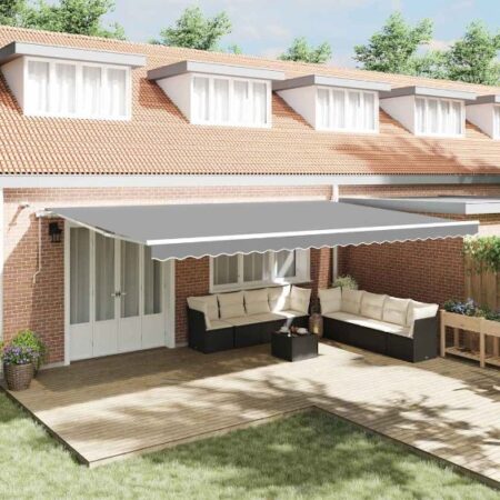 Markíza s Manuálny Biela 6 x 3 m Kov